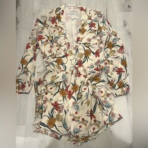 NEVER WORN Floral Long Sleeve Romper
